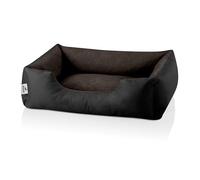 BedDog® LUPI colchón para Perro S hasta XXXL, 24 Colores, Cama para Perro, sofá para Perro, Cesta para Perro, S Negro/marrón