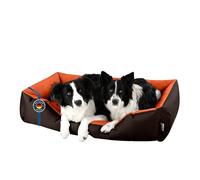 BedDog LUPI colchón para Perro S hasta XXXL, 24 Colores, Cama para Perro, sofá para Perro, Cesta para Perro, XXXL marrón/Naranja