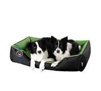 BedDog LUPI colchón para Perro S hasta XXXL, 24 Colores, Cama para Perro, sofá para Perro, Cesta para Perro, XXL Negro/Verde
