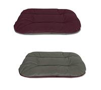 BedDog® Rex 2en1 Burdeos/Gris L Aprox. 80x60x11cm colchón para Perro, 9 Colores, Cama, sofá, Cesta para Perro
