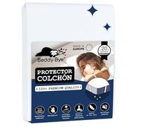 Beddy-Bye - Protector de colchón 80x200 cm Impermeable y Transpirable (Juego de 2) - Funda con 4 Esquinas Elásticas Eco-Responsable Certificado Oeko-Tex®