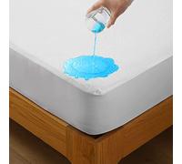 Bedecor Protector Colchón 150x200 Impermeable, Funda Colchon de Rizo Transpirable y Hipoalergénico, Algodón Cubre Colchon con Faldón Elástico de 30cm de Profundidad
