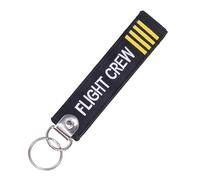 BedEuu 1 ud. Llavero de aviación al por mayor, no tirar, peligro, quitar antes del vuelo, bordado en ambos lados, etiqueta para llaves de coche, 13 cm