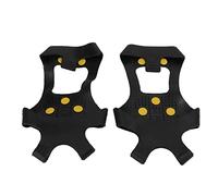 Bediffer 10 Clavos Crampones Antideslizantes para Nieve y Hielo Cubierta de Zapatos de Escalada con Excelente Agarre para Actividades de Invierno Goma y Acero 1 Par (SG)