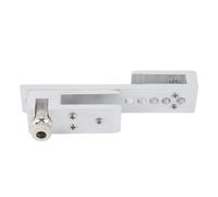 Bediffer 12 Hole Limit Glass Door Lock Sturdy Metal Latch for Bathroom Hotel Home Sliding Doors 8 12mm Thick Aluminum Alloy Stainless Steel (Silver 10mm / 0 . 4in)