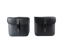 Bediffer Alforjas para Motocicleta, Bolsa de Herramientas de Cuero PU Duradera e Impermeable para Todas Las Motos, 2 Paquetes