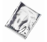 Bediffer Bolsa Térmica para Almacenamiento De Alimentos, Bolsa Aislante Ecológica para Viajes De Acampada, Juego De 5 uds. De Papel De Aluminio Plateado De Varios Tamaños (30 * 35cm)