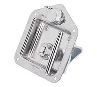 Bediffer Cerradura de Puerta de Remolque de Acero Inoxidable con Junta de Sellado, 2 Llaves, Reemplazo Duradero para Caja de Herramientas de Caravana, Casa Flotante