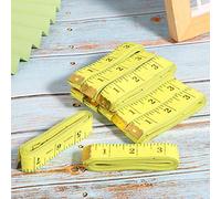 Bediffer Cinta Métrica de Sastre de 10 Piezas, Regla de PVC Flexible para Medidas Corporales y de Costura, 2,0 X 300 Cm/0,8 X 118,1 Pulgadas, Perfecta para Sastres y Artesanos (2.0cm * 300cm amarilla)
