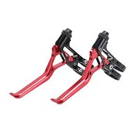 Bediffer de Freno Hueco Ultraligero Palanca de Freno de Aleación de Aluminio Ligera para Bicicleta de Carretera 2 Piezas (Roja)