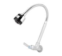 Bediffer G1/2 Pulgadas Frías Individuales 360 ° Montaje de Pared Rotatable Grifo de Cocina para el Hogar, Diseño Espiral, Cobre Premium, Instalación Conveniente, Superficie Lisa,