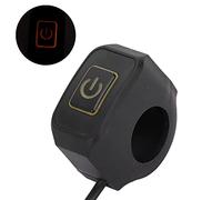 Bediffer Interruptor de Manillar de Motocicleta Resistente Al Agua de 22mm, Botón de Control Duradero para ATV y Bicicletas, Material ABS (Amarillo)