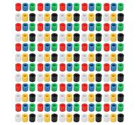 Bediffer Juego de Cubiertas de Botón Pulsador para Placa de Pruebas, 180 Uds., en 6 Colores para una Fácil Operación del Interruptor Táctil, Plástico ABS Duradero