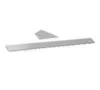 Bediffer Juego de Reglas para el Cuello de Guitarra, Borde con Muescas de Acero Inoxidable Duradero para una Medición Precisa del Diapasón, 2 Unidades