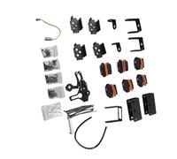Bediffer Kit de Brazo Mecánico 6DOF, Garra Robótica Duradera para Educación Industrial en Aluminio Negro