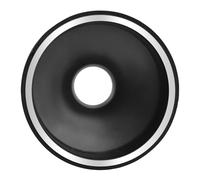 Bediffer Lade Ligero ABS Alto Saxofón Mudo Amortiguador de Saxo Accesorio de Silenciamiento para Práctica Silenciosa Oro Plata Opcional 7, 2 Cm de Diámetro Superior (Plata)