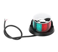 Bediffer Luz de Navegación Portátil para Yates, Lámpara de Señal Roja y Verde, LED Duradera de 12V para Barcos, Yates, 120g