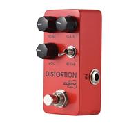 Bediffer Pedal de Distorsión de Metal para Guitarra Tono Pesado Ganancia y Borde Ajustables para Guitarristas Eléctricos Aleación de Aluminio Rojo 1 Unidad