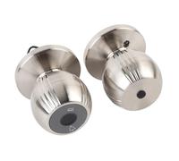 Bediffer Pomo de Puerta Inteligente con Huella Dactilar y Teclado para Desbloqueo por Aplicación, Cerradura Biométrica sin Llave para Dormitorio y Apartamento (Cromo Plata)