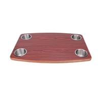 Bediffer RV Wood Table Top Spacious Boat Desktop Panel 60x40x1 . 8cm Red Rosewood Finish for Campers Boats , High Gloss Waterproofing Fireproof Board