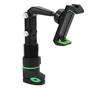 Bediffer Soporte para Auriculares de Guitarra Ajustable con 10 Púas y Paño de Limpieza para Enseñar Vídeos y Leer Música Plástico Duradero Verde