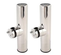 Bediffer Soportes para Cañas de Pescar para Barcos, de Acero Inoxidable, Estilo Torneo, Montados de Forma Segura en Rieles Verticales u Horizontales para Entusiastas de la Pesca (Diámetro del riel