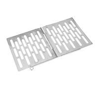 Bediffer Tabla de Barbacoa Plegable de Acero Inoxidable para Camping y Picnic, Tabla de Barbacoa Liviana y Duradera, Accesorio para Ecológico, 1 Unidad