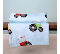 Bedlam - Farmyard Friends - Manta de Forro Polar, 120 x 150 cm, Color Azul