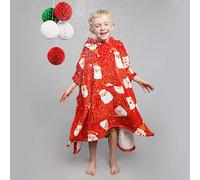Bedlam Poncho de Forro Polar Sherpa, Poliéster, Rojo, 75 x 92.5cm