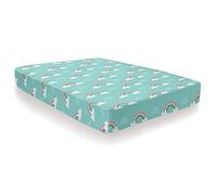 Bedlam Sábana Bajera Ajustable de Unicornio, Multicolor, Individual