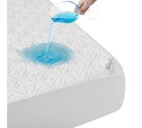 BEDLORE Cubre Colchon Impermeable 120x200cm, Protector Colchon Transpirable, Certificación Oeko-Tex, Funda Colchon Estira hasta 30 cm de Profundidad (Blanco)