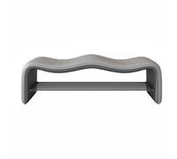 BEDOIN Banco de entrada extralargo, bancos de dormitorio vintage francés, bancos de comedor tapizados, banco de extremo de cama para dormitorio, comedor, sala de estar, gris, 120 cm