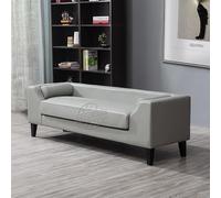 BEDOIN Banco para dormitorio, extremo de cama, moderno y sencillo, taburete para mesita de noche, taburete de cama, taburete moderno con brazos, banco de cama de poliuretano, entrada B-120 x 55 x 55