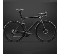 BEDOIN Bicicleta De Carretera Fibra De Carbono para Hombres Bicicleta De Carreras Ultraligera 16/24 Velocidades con Manillar De Descenso Cambio De Alta Velocidad para Adultos 165-180CM/24SPEED