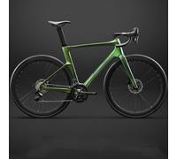 BEDOIN Bicicleta De Carretera Fibra De Carbono para Hombres Bicicleta De Carreras Ultraligera 16/24 Velocidades con Manillar De Descenso Cambio De Alta Velocidad para Adultos 150-165CM/16SPEED