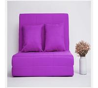 BEDOIN Cama de Bolsas de Frijoles Cama sofá Plegable, Ajuste del colchón de Respaldo, Silla de volteo Convertible, sofá de Piso para la Sala de Estar de habitación purple-150 * 190cm