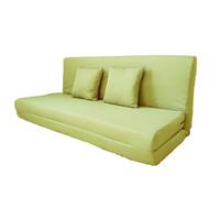 BEDOIN Cama de Bolsas de Frijoles Cama sofá Plegable, Ajuste del colchón de Respaldo, Silla de volteo Convertible, sofá de Piso para la Sala de Estar de habitación green-150 * 190cm