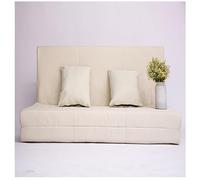 BEDOIN Cama de Bolsas de Frijoles Cama sofá Plegable, Ajuste del colchón de Respaldo, Silla de volteo Convertible, sofá de Piso para la Sala de Estar de habitación White-150 * 190cm