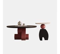 BEDOIN Juego de Mesa de Centro Minimalista Italiano, diseño Creativo de Arte dopamina Circular para Sala de Estar y Oficina en casa, con sensación de Lujo Ligero y Alto Nivel A1