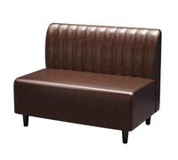 BEDOIN Mesas y sillas para cafetería/Bar Lounge, Bar Combinado, Cocina Occidental, parrillada, sofá para Tienda de té con Leche, Cabina de Comedor Casual Retro 1.2M B (Coffee Color)