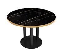 BEDOIN Mesas y sillas para cafetería/Bar Lounge, Bar Combinado, Cocina Occidental, parrillada, sofá para Tienda de té con Leche, Cabina de Comedor Casual Retro Black (1.2m)