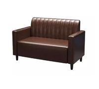 BEDOIN Mesas y sillas para cafetería/Bar Lounge, Bar Combinado, Cocina Occidental, parrillada, sofá para Tienda de té con Leche, Cabina de Comedor Casual Retro 1.8M A (Coffee Color)