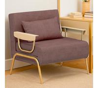 BEDOIN Sillón Cama Convertible 5 Posiciones reclinable sofá Cama con reposapiés Acolchado extraíble para Espacios pequeños, Oficina en casa 7-66cm