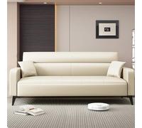 BEDOIN Sofá cama convertible tipo futón, sofá cama, sofá reclinable pequeño con respaldo ajustable, sofá biplaza con patas de madera cónicas para sala de estar, dormitorio, 170 x C