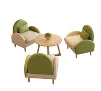 BEDOIN Sofá De Loveseat con Patas De Madera Sólida, Asiento De Amor para Sala De Estar, Dormitorio, Sábado Fácil De Mediados De Siglo Sofá Moderno con Almohada para Apartamento J