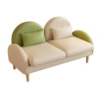 BEDOIN Sofá De Loveseat con Patas De Madera Sólida, Asiento De Amor para Sala De Estar, Dormitorio, Sábado Fácil De Mediados De Siglo Sofá Moderno con Almohada para Apartamento F