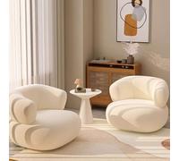 BEDOIN Sofá Individual de Lana de Cordero, un Lindo y Perezoso sofá pequeño Que es Popular en la Sala de Estar y el Dormitorio, una Relajante Silla con Respaldo para negociaciones y recepciones A3