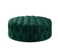 BEDOIN Taburete nórdico grande y ligero, accesorios para sala de estar, taburete para el hogar, dormitorio, decoración de habitación, verde, 60 x 40 pulgadas