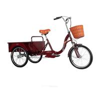 BEDOIN Triciclo Ajustable para Adultos Mayores, Bicicleta para Adultos, Ocio con Cadena, Neumático Sólido, para Hombres Y Mujeres 190cm