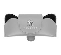 BEDPET Coche Porta Gafas para Peugeot 308 SW 2017-2021 Peugeot 308 SW 2013-2017, Visera del Coche con Emblema Logo Coche Interior Accesorios,C